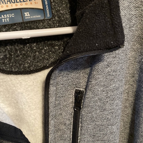 Magellan Outdoors Quater zip Pullover Gray XL - Picture 3 of 4
